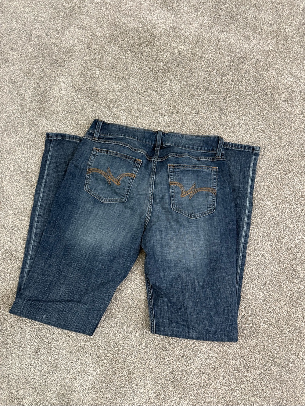 Wrangler boot cut women’s Dark Blue Denim Relaxed Jeans